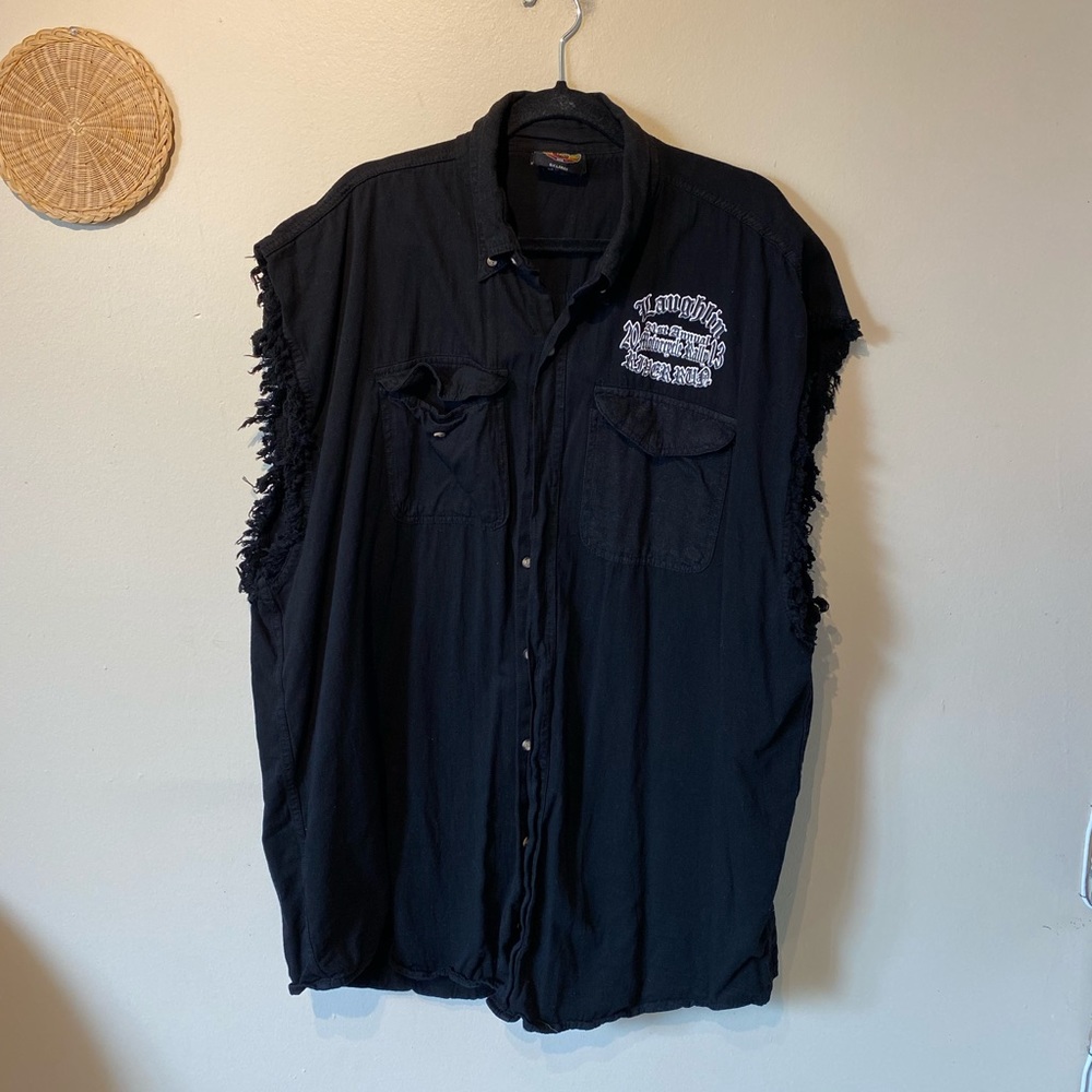 Biker wear made in USA cotton black size 5xl shirt
